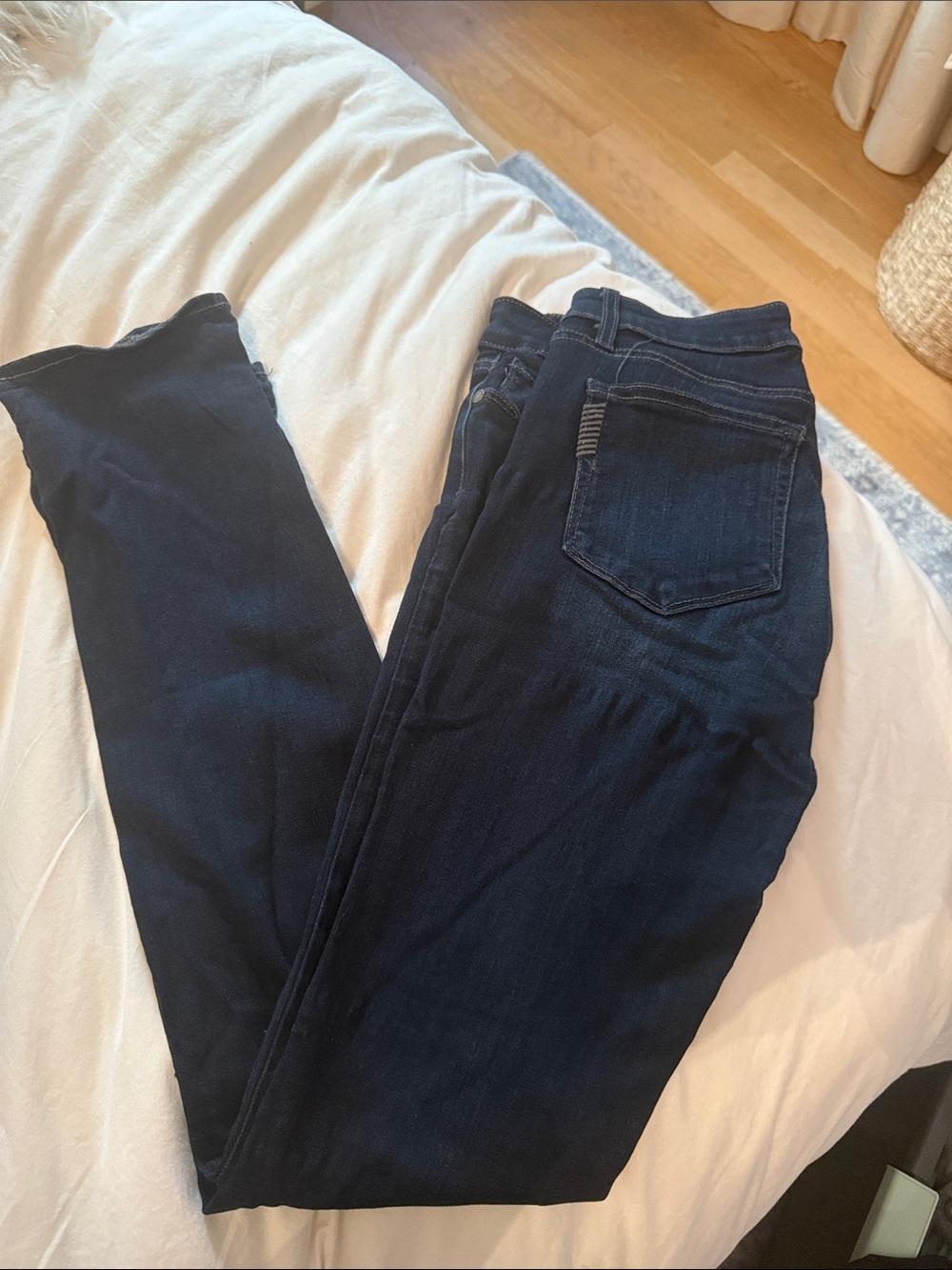 PAIGE Indigo Skinny Jeans in Deep Blue Wash